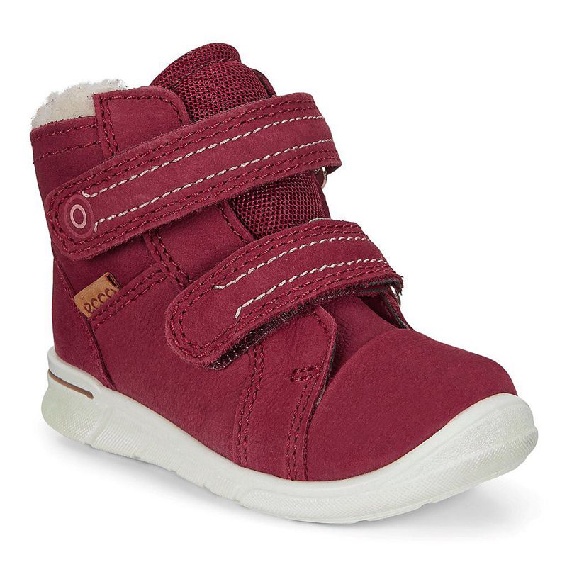 Kids Ecco First - Mid Calf Boots Red - India DGMPVR124